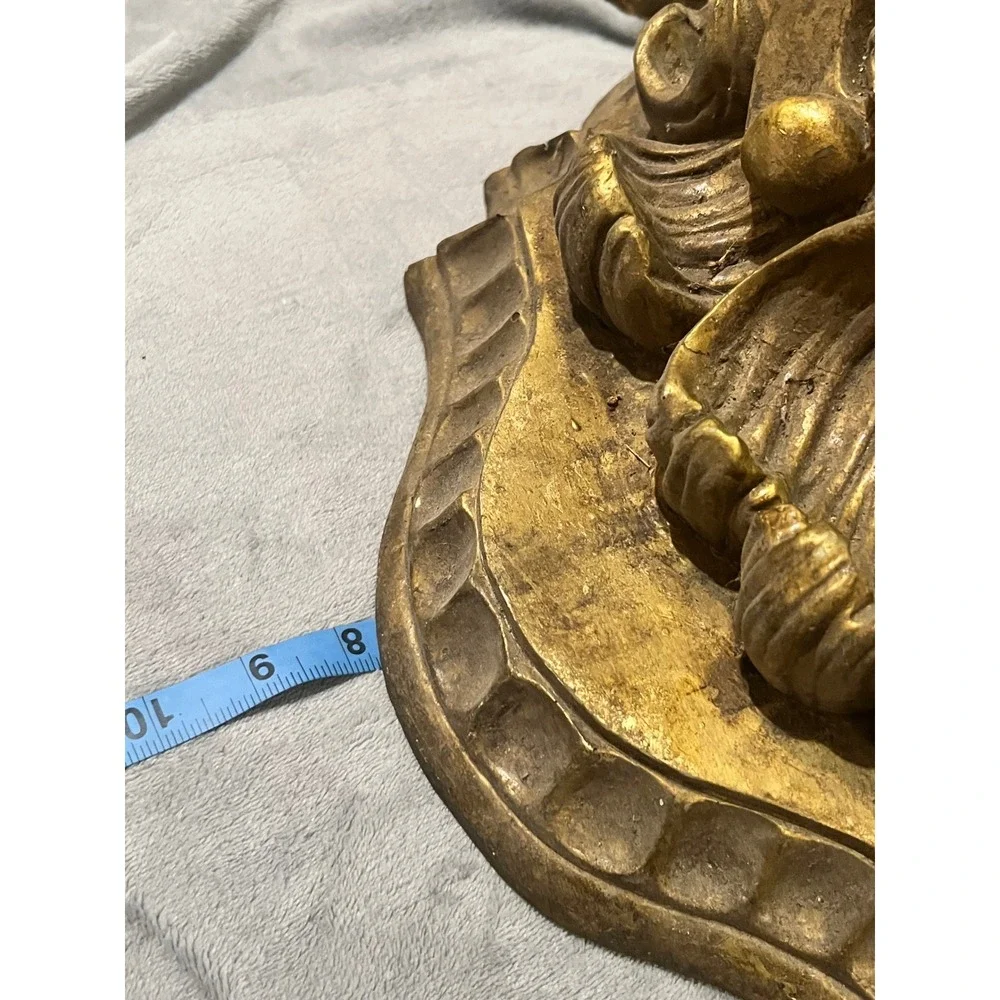 Pair Ornate Gold Wall Shelf Corbel Brackets Baroque Acanthus Hollywood Regency